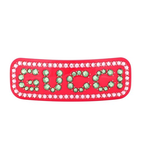 red gucci hair clip